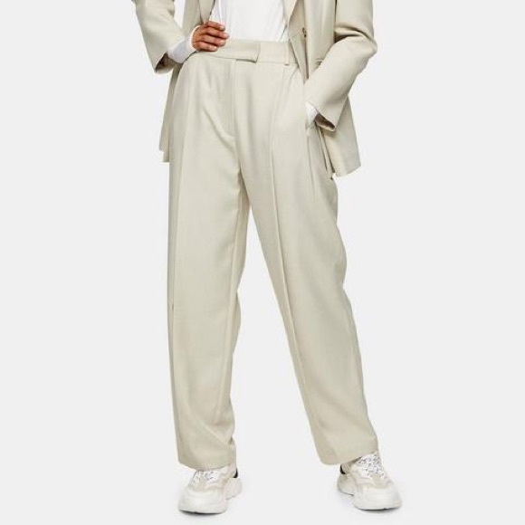 Topshop marl trousers beige - Picture 1 of 3